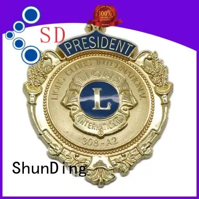 stable police metal badge supplier for activist ShunDing 1