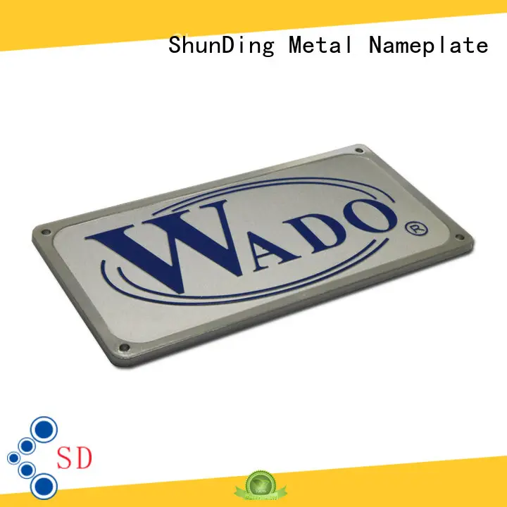 aluminium name plate antiuv for identification ShunDing 1
