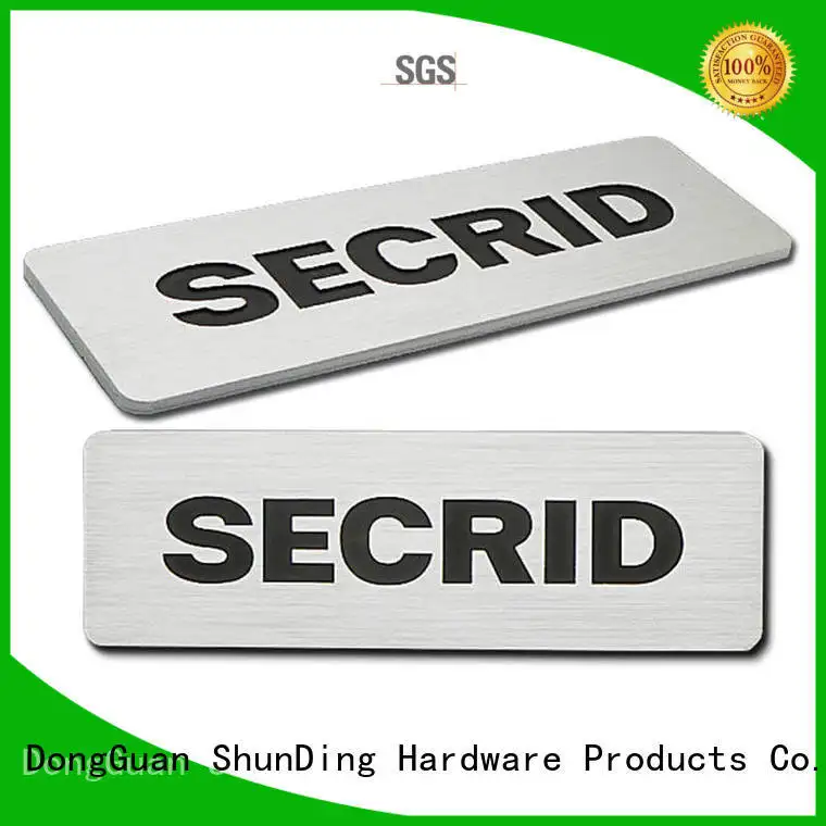 metal name plaques directly sale for identification ShunDing 1