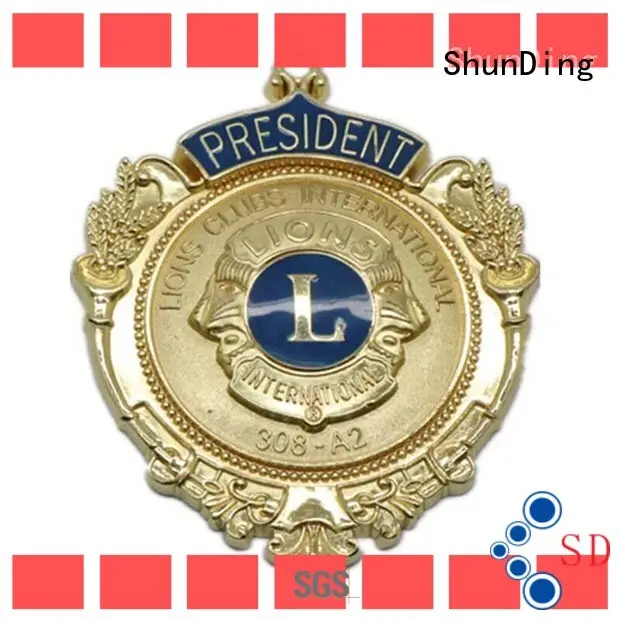 style police metal badge marketing for activist ShunDing 1