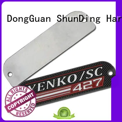 embossing engraved name plates directly sale for identification ShunDing 1