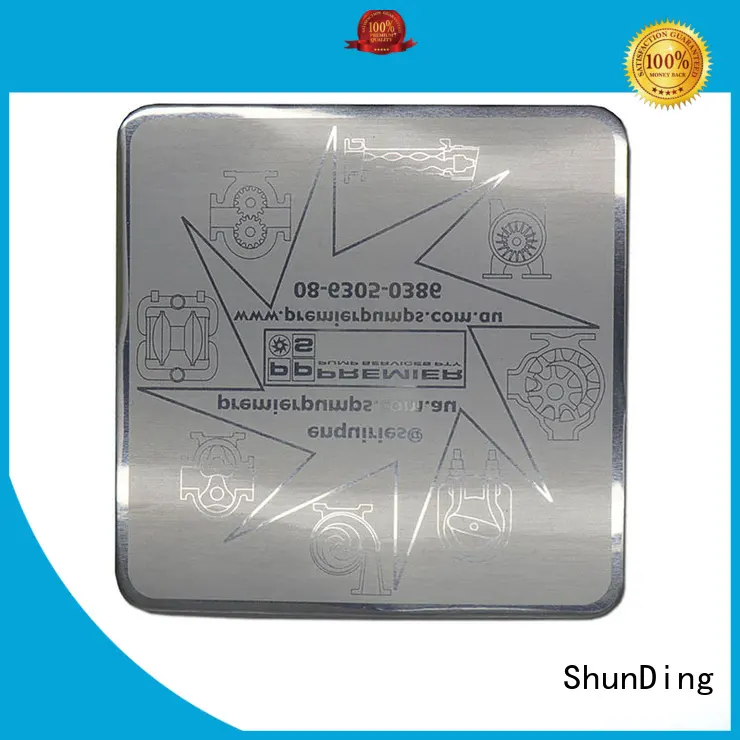 bottle metal plate sticker from China for activist ShunDing 1