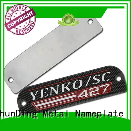 ShunDing stable metal nameplate factory price for identification 1