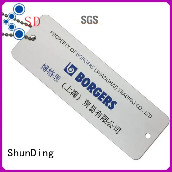 ShunDing high-quality tag metals aluminum for meeting 1