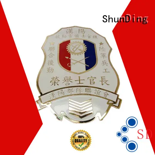 ShunDing popular personalised metal badges diecasting for company 1