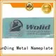 ShunDing fashion aluminium labels stickers inquire now for identification 1