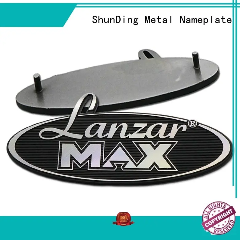 ShunDing newly small metal name plates directly sale for souvenir 1