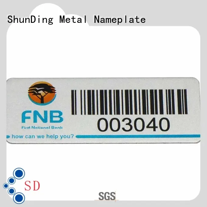 ShunDing stunning self adhesive metal labels factory price for staff 1
