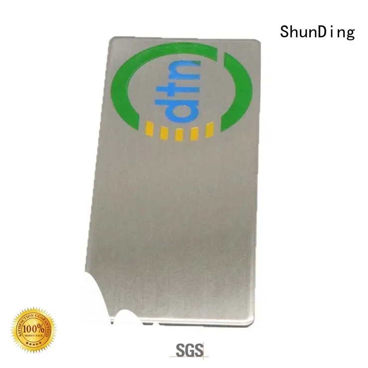 metal adhesive labels logo for identification ShunDing 1