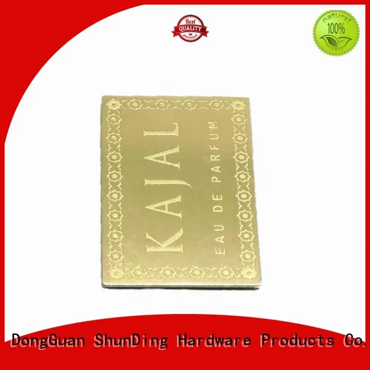 aluminum metal label filled for company ShunDing 1