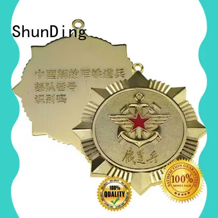 plate custom metal pin badges private for staff ShunDing 1