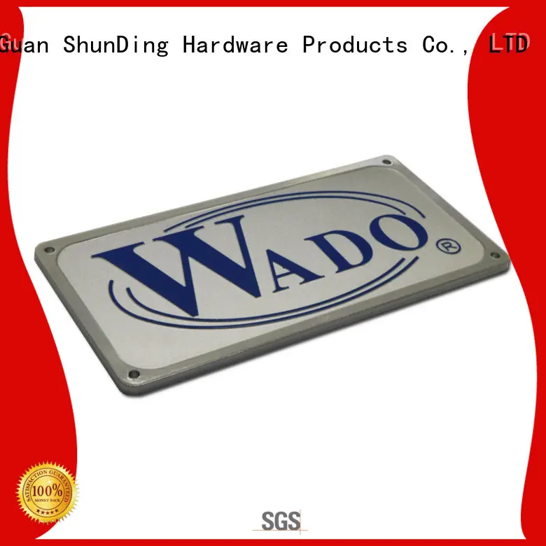 ShunDing fine- quality metal nameplate with good price for commendation 1