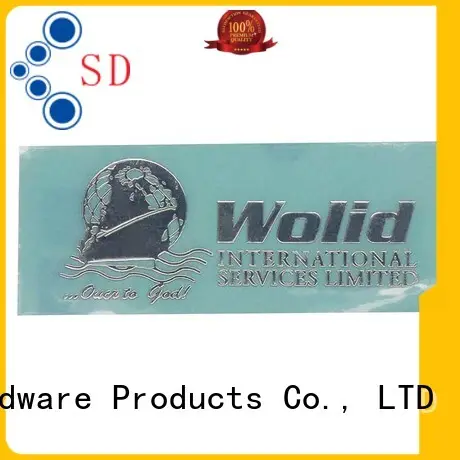 Customized Thin Electroforming Glossy Silver Metal Nickel Sticker SD-S00003 1