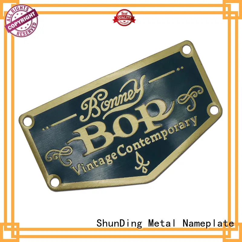 Customized Metal Stamped Aluminum Wine Bottle Sticker SD-S00006 1