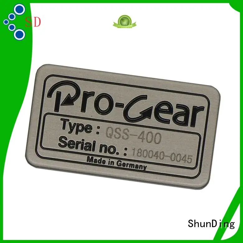 Customized Etched Stainless Steel Injected Metal Sticker SD-S00005 1