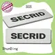 Custom embossed brushing silver Aluminum Nameplate SD-N00004 1