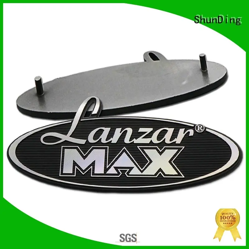3D Diamond-cutting silver Aluminum Nameplate SD-N00002 1