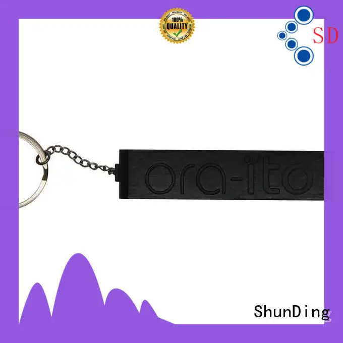 Custom Brown Aluminum Hang Tag Printed Brushed Beaded Chain SD-T00007 1
