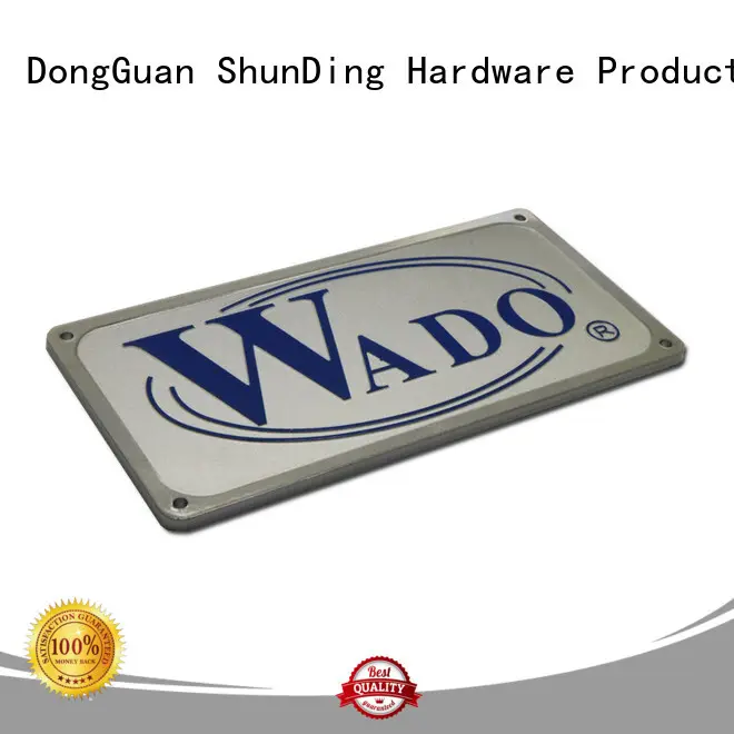Anti-UV anodized metal name plates SD-N00017 1