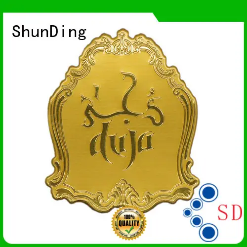 Metal Gold Anodized Customized Aluminum Perfume Sticker  SD-S5 1