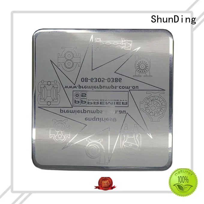 Custom Metal Plate Glossy Aluminum Matte Etching Sticker SD-S2 1
