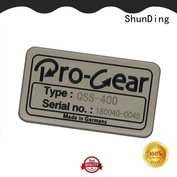 Customized Etched Stainless Steel Injected Metal Sticker SD-S7 1