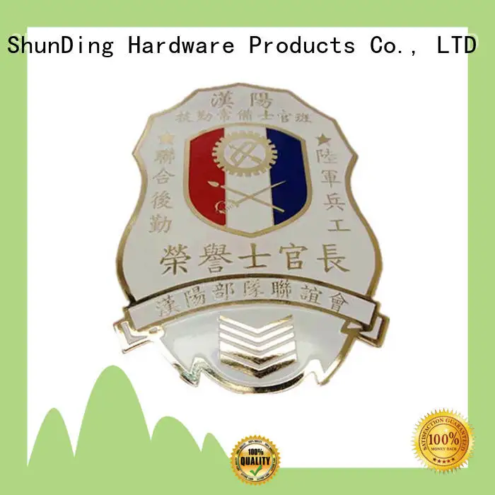 ShunDing stable metal logo badge for sale for commendation 1