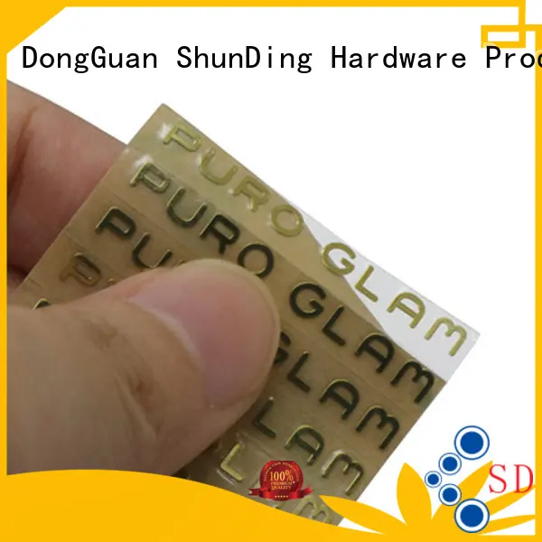 ShunDing injected stainless steel sticker with good price for commendation 1