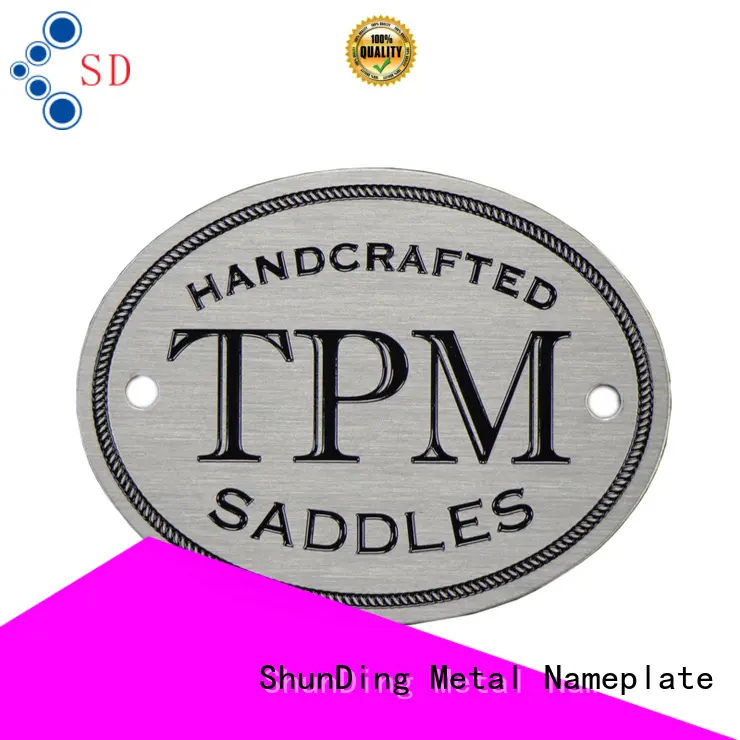 ShunDing brushing engraved name plates with good price for staff 1
