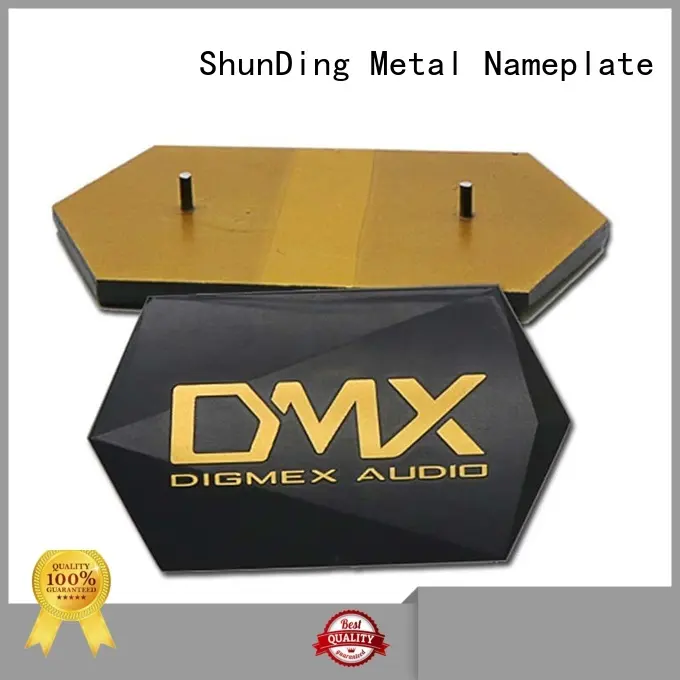 ShunDing embossing engraved name plates with cheap price for commendation 1