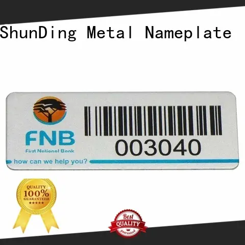 ShunDing domed metal label order now for commendation 1