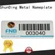 ShunDing domed metal label order now for commendation 1
