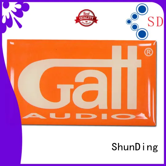 ShunDing customized metal plate sticker factory price for staff 1