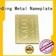 ShunDing fine- quality custom metal labels long-term-use for activist 1