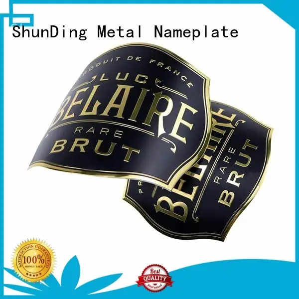 ShunDing hot-sale metal adhesive labels free quote for souvenir 1