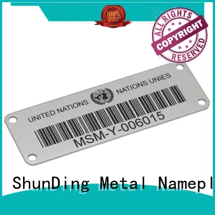 ShunDing color aluminium labels factory price for company 1