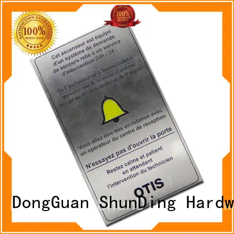 ShunDing gold custom name tags by Chinese manufaturer for company 1