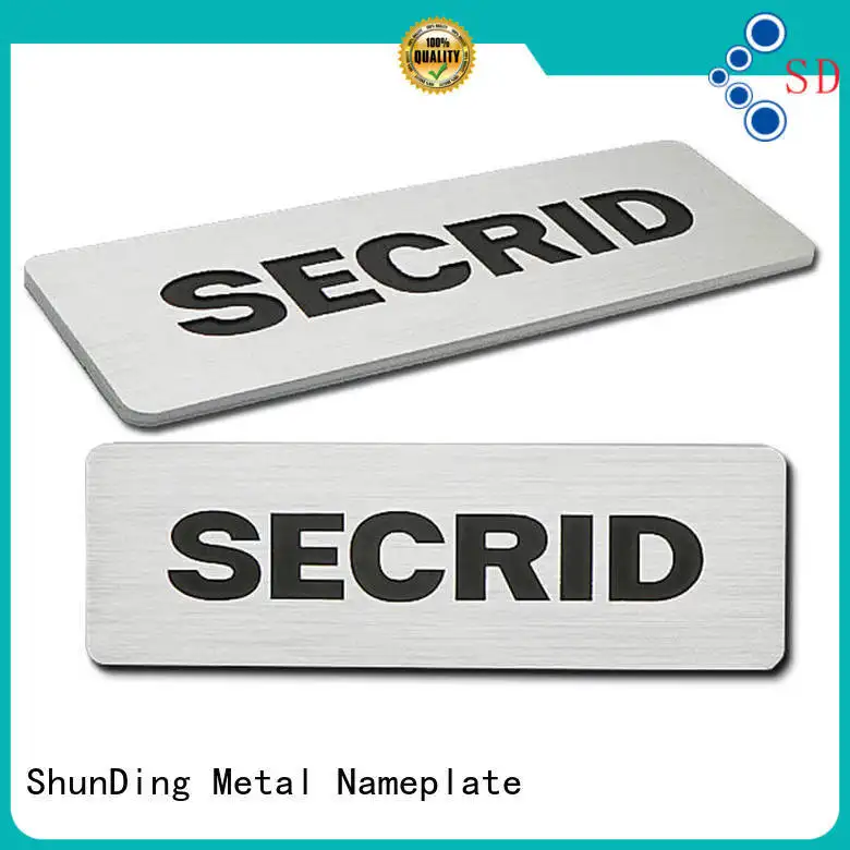 ShunDing gold personalized name plates directly sale for souvenir 1