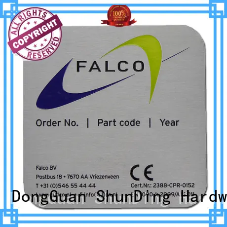 ShunDing aluminum engraved name plates with good price for commendation 1
