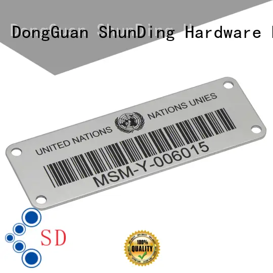 ShunDing printing steel label factory price for company 1