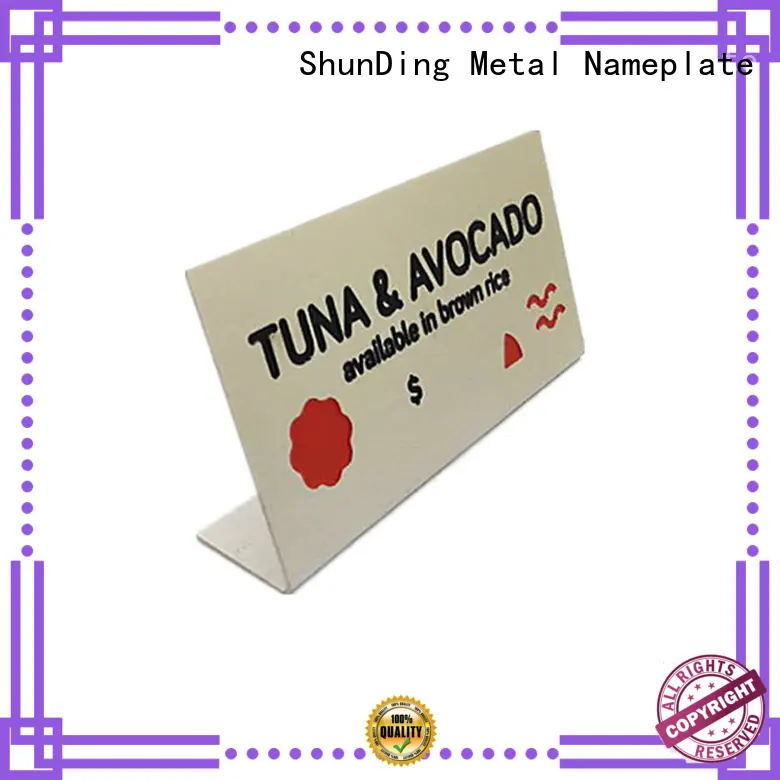 ShunDing quality table name plate by Chinese manufaturer for meeting 1