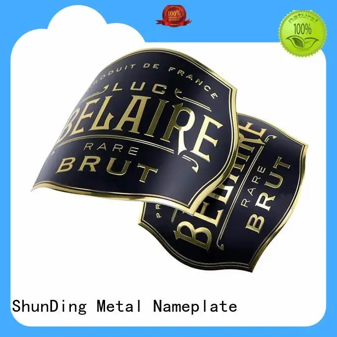 ShunDing corner custom metal labels factory price for activist 1
