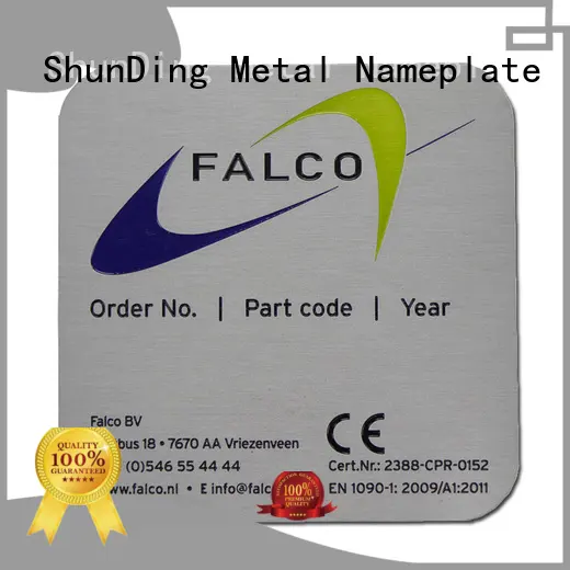 ShunDing quality engraved name plates factory price for souvenir 1