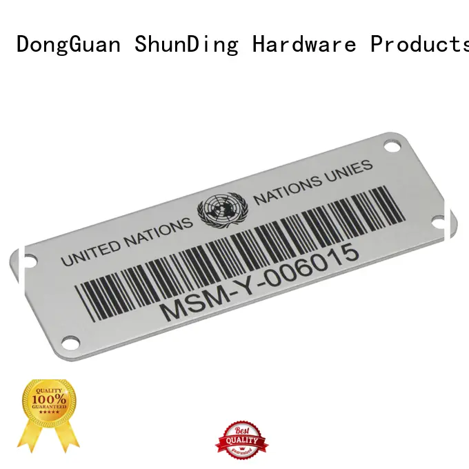 high-quality custom metal labels logo for commendation 1
