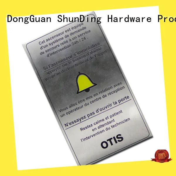 ShunDing anodized table name plate inquire now for meeting 1