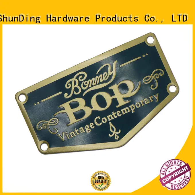 ShunDing resin metal plate sticker with good price for meeting 1