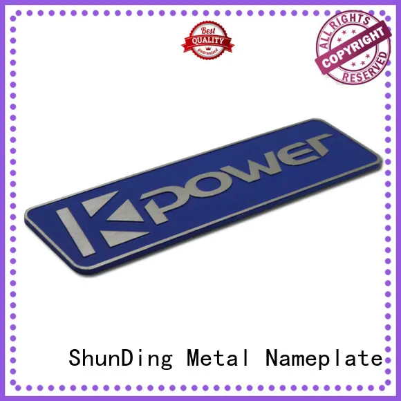 ShunDing gold metal nameplates vendor for identification 1