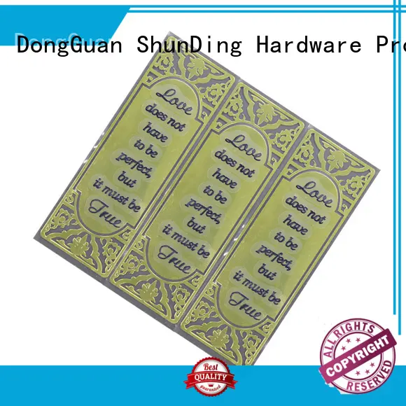 ShunDing etching aluminum sticker with good price for souvenir 1