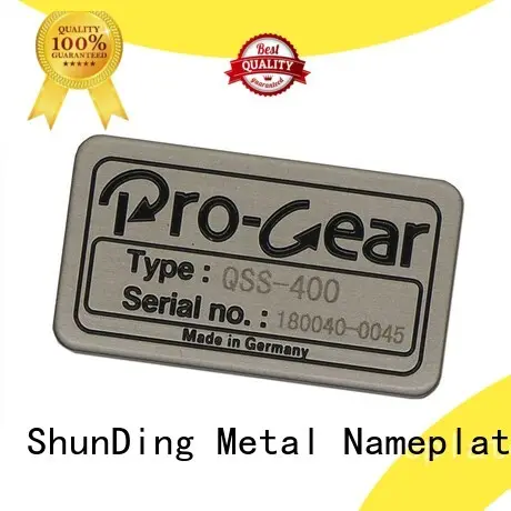 ShunDing advanced aluminium sticker China Factory for identification 1