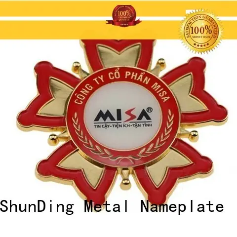 ShunDing magnificent custom metal logo badges type for activist 1